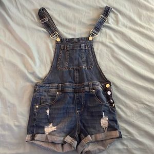 Womens denim overalls